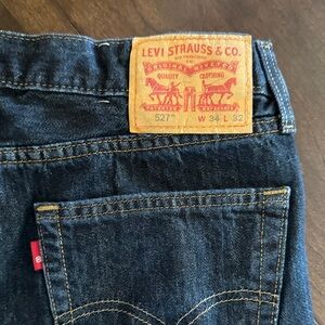 Levi's 527 Bootcut Jeans in Dark Blue Denim